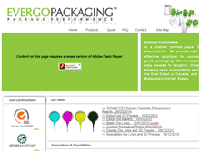 Tablet Screenshot of evergopackaging.com